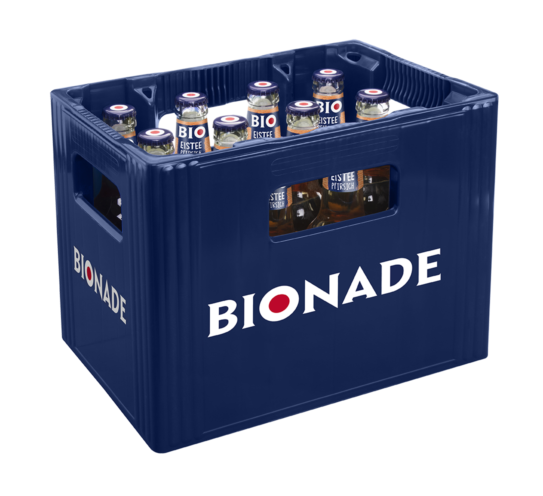 Bionade Eistee Pfirsich (12/0,33 Ltr. Glas MEHRWEG)