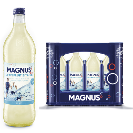 Magnus Sport Grapefruit-Zitrone (12/0,7 Ltr. Glas MEHRWEG)
