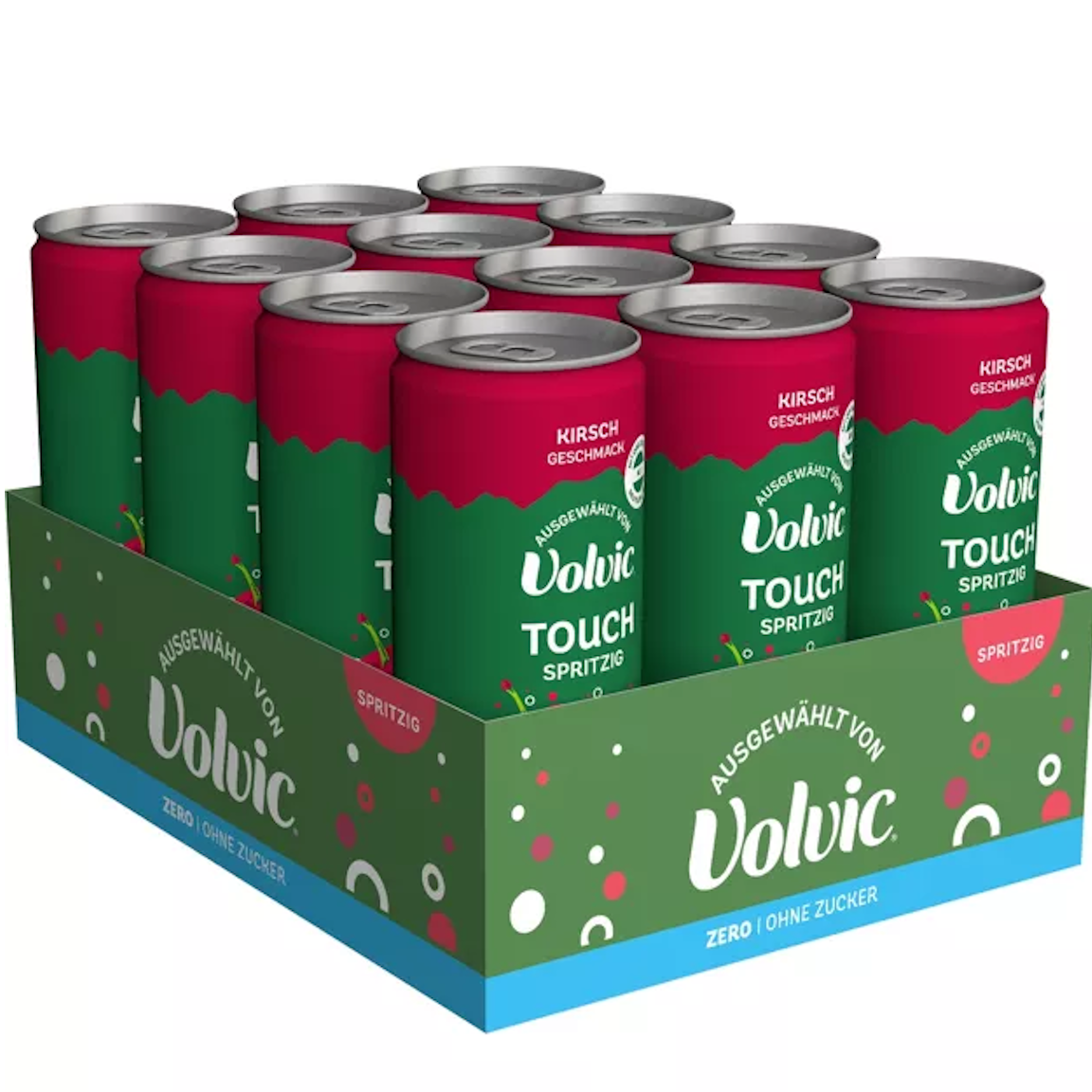 Volvic Touch Spritzig Kirsche zero  (12/0,33 Ltr. Dose EINWEG)