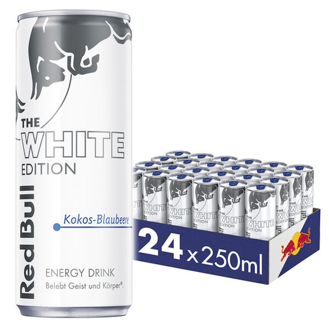 Red Bull White Edition Kokos Blaubeere  (24/0,25 Ltr. Dose EINWEG)